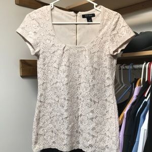 White House Black Market lace blouse